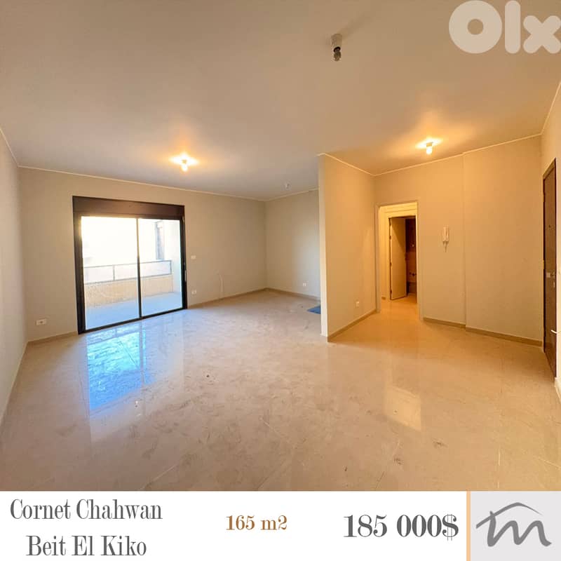 Beit El Kiko-Cornet Chahwan | Brand New 3 Bedrooms Apart | 3 Balconies 0