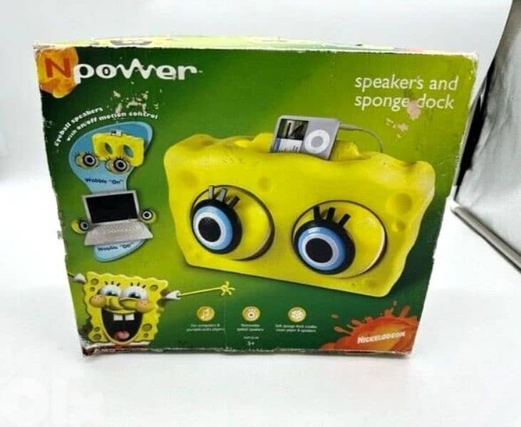 sponge bob eye ball speaker 0