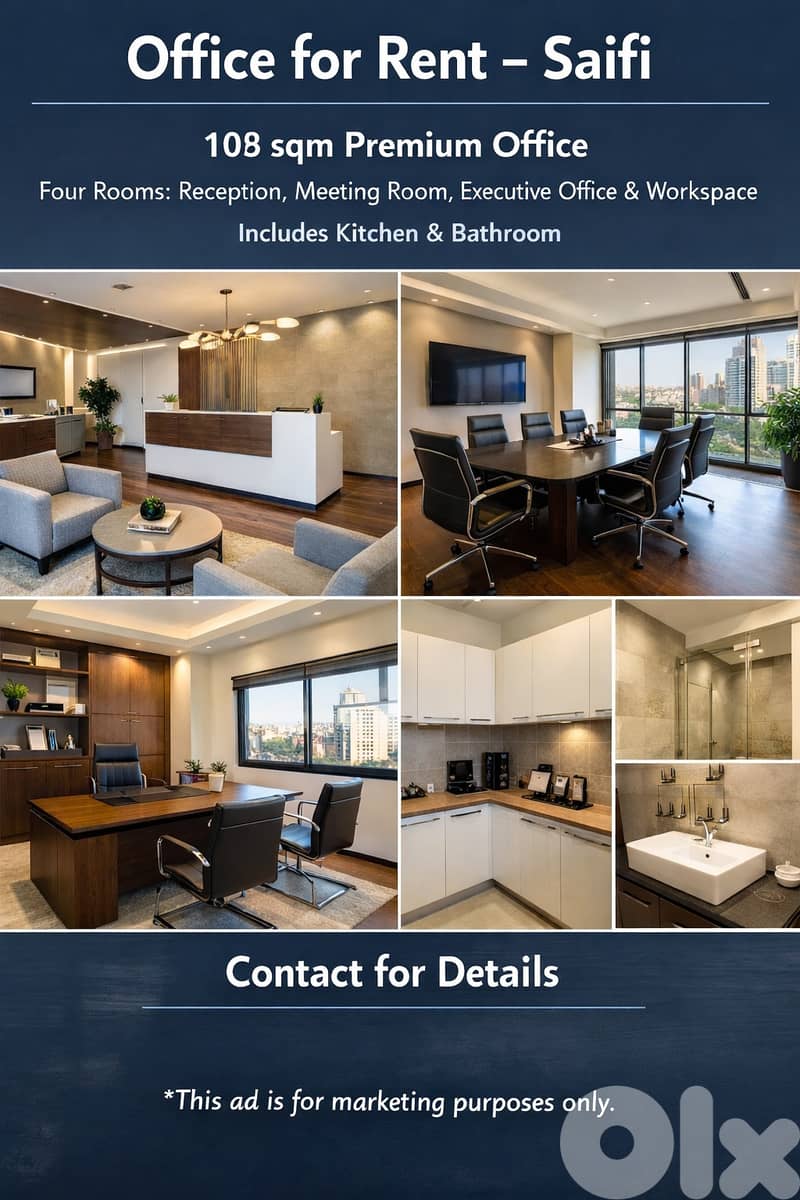 AH-HKL-476 Office 108 sqm for Rent – Saifi 0