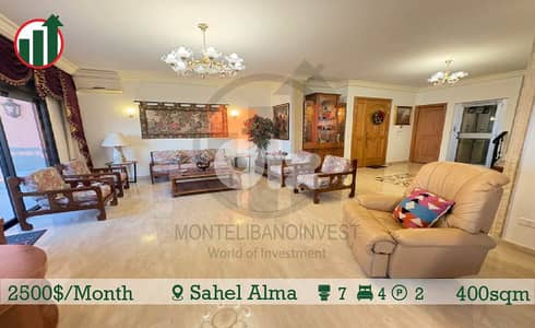 Fully Furnished Apartment For Rent In Sahel Alma!!!