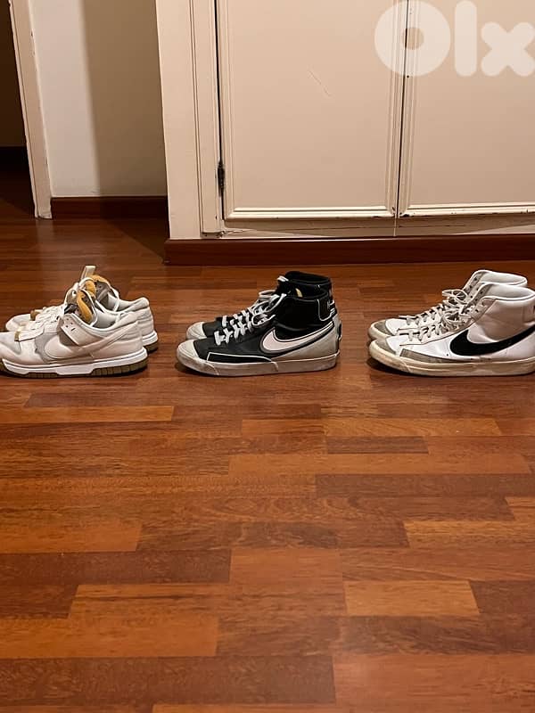 (3 shoes for only 120!) Nike all original size 46 for sale 0