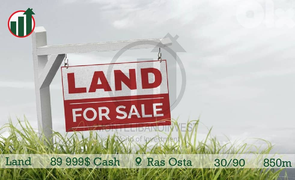 Land for sale in Ras Osta with Mountain View! 0