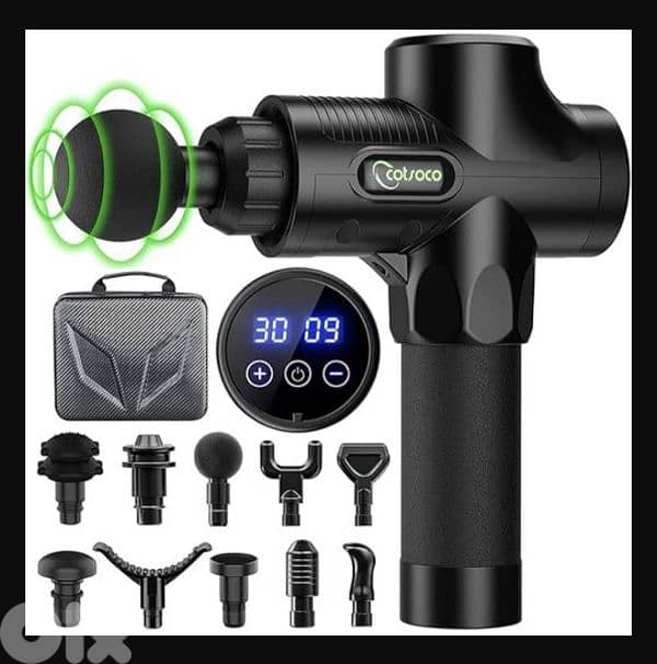 cotsoco Massage Gun-10 Massage Heads& 30 Speeds (original)/4$ delivery 0