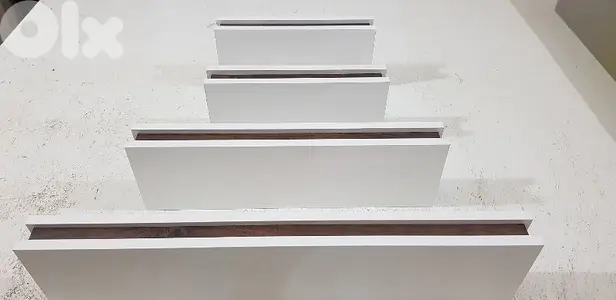رفوف لاميكا ابيض و جوزي