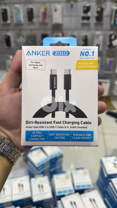 Anker zolo usb-c to usb-c cable black