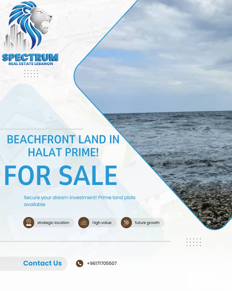 BEACHFRONT LAND FOR SALE IN HALAT 1000Sq, PIEDS DANS L'EAU(JB-386) 0