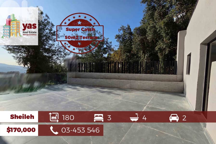 Sheileh 180m2 | 50m2 Terrace | SUPER CATCH | Mint Condition | View | 0