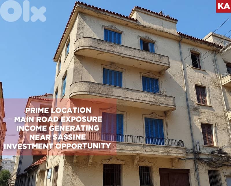 4 Floors Building on 272 sqm. Land for Sale – Achrafieh REF#KA131021 0