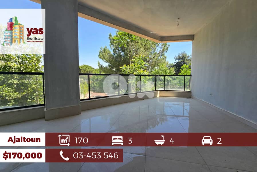 Ajaltoun 170m2 | Brand New |  Super Luxury | Catch | 0