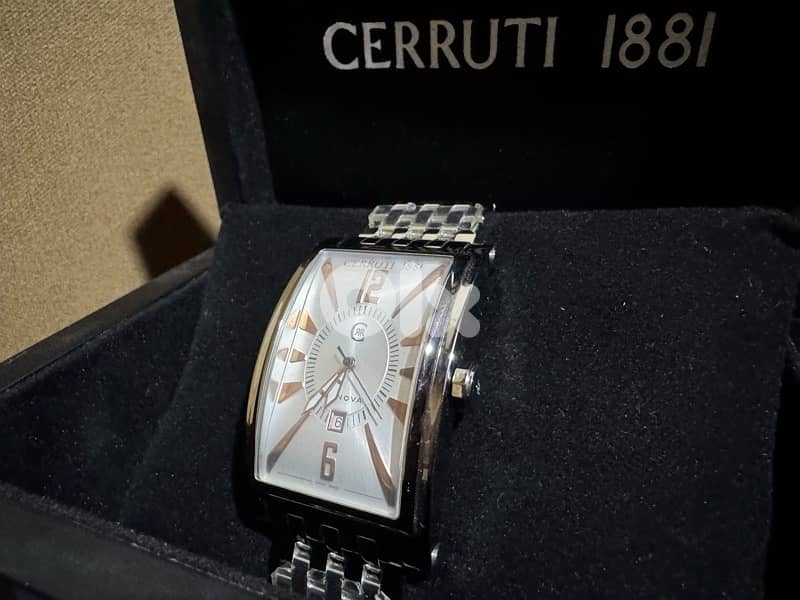 CERRUTI 1881 WATCH 40mm LIKE NEW SWISS MADE SWITZRLAND WITH BOX 0