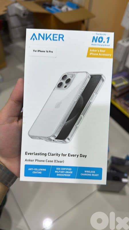 Anker clear phone case iphone 16 pro 0