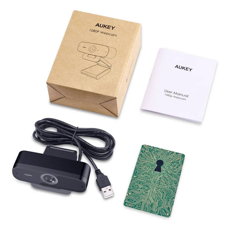 AUKEY 1080P Webcam with Microphone – Plug & Play 3