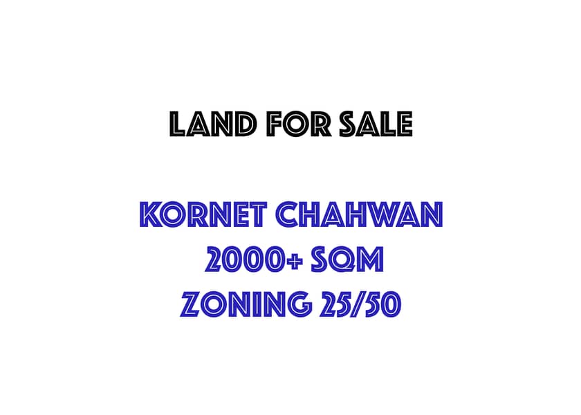 Land for sale in Cornet Chahwan MQFS2922 0