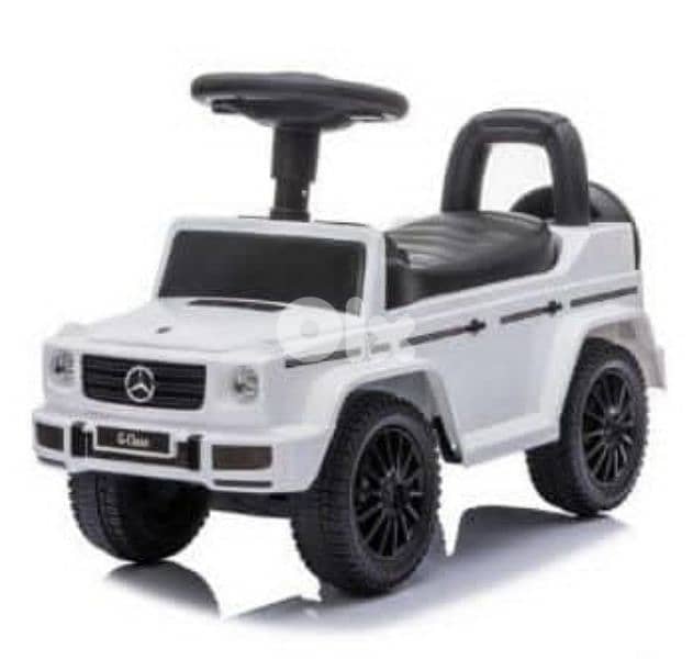 Car Kids Mercedes G-class Foot To Floor Ride-On with music 652 white 0