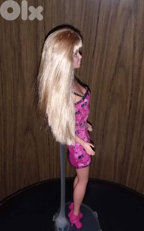 PRETTY FLOWERS Barbie Mattel99 bend legs Still good dressed doll+shoes 4