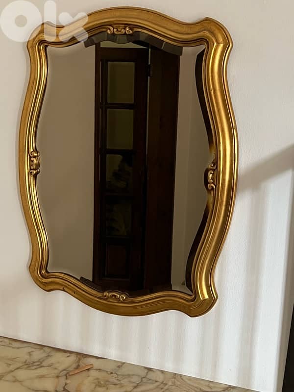 classic marble console with mirror 1