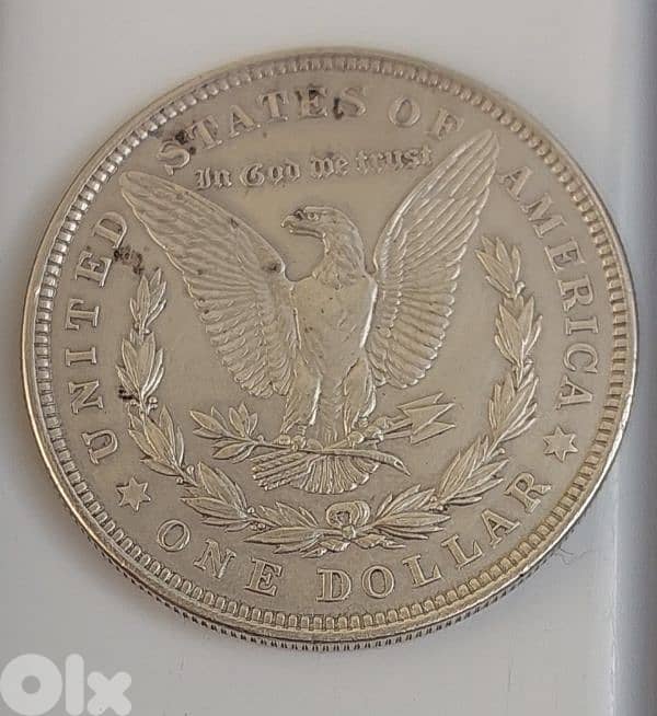 USA silver Morgan Dollar year 1921 weight 26.6 gt& 38 mm diameter 1