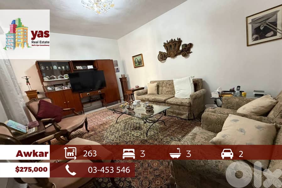 Awkar 263m2 | Classy | Calm Area | Open View | Traditional | RM 0