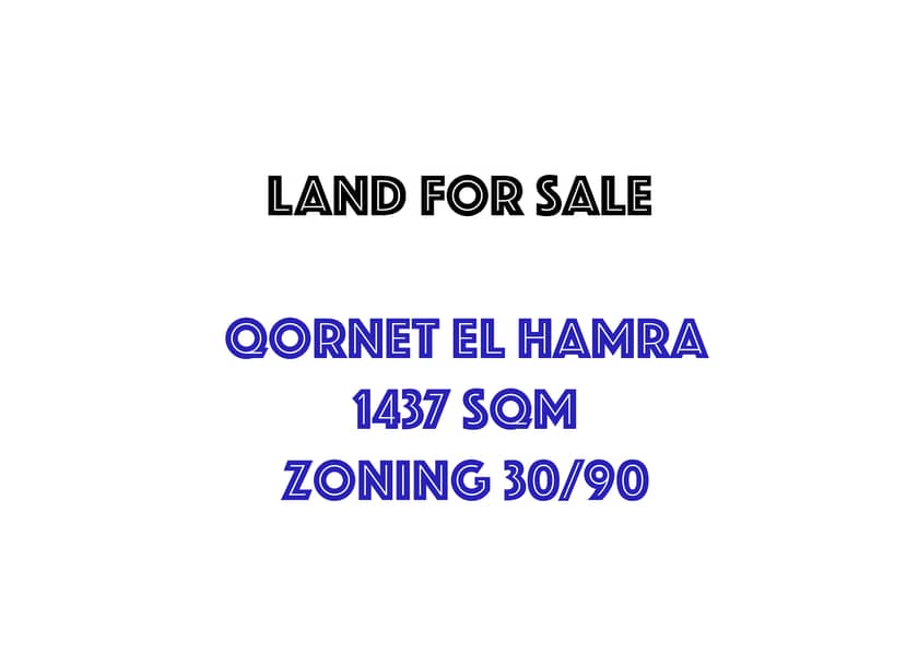 Land for sale in Cornet Chahwan - Sea view MQFS2924 0