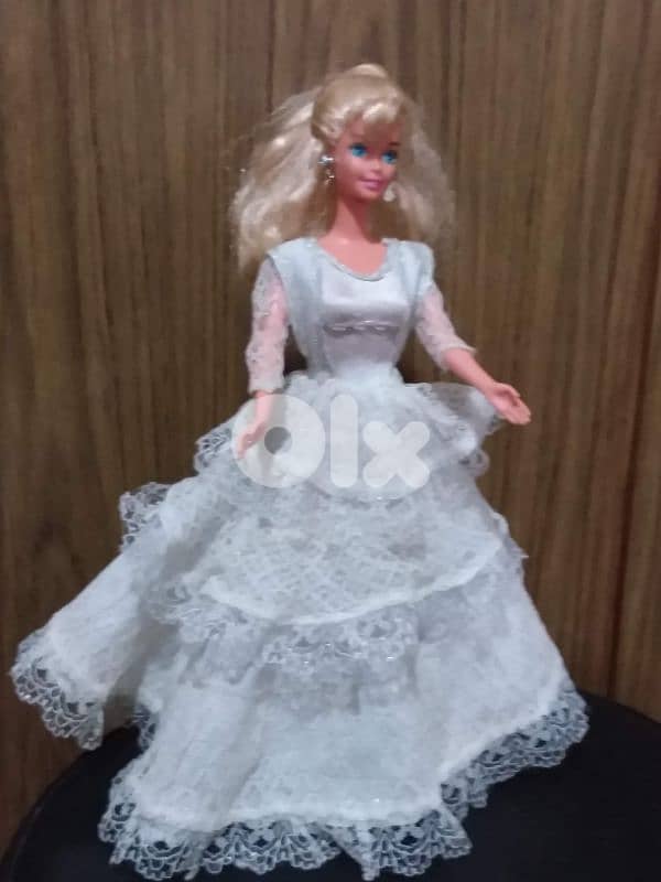 ANGEL PRINCESS Barbie Mattel96 RARE great doll similar dress+earrings 0