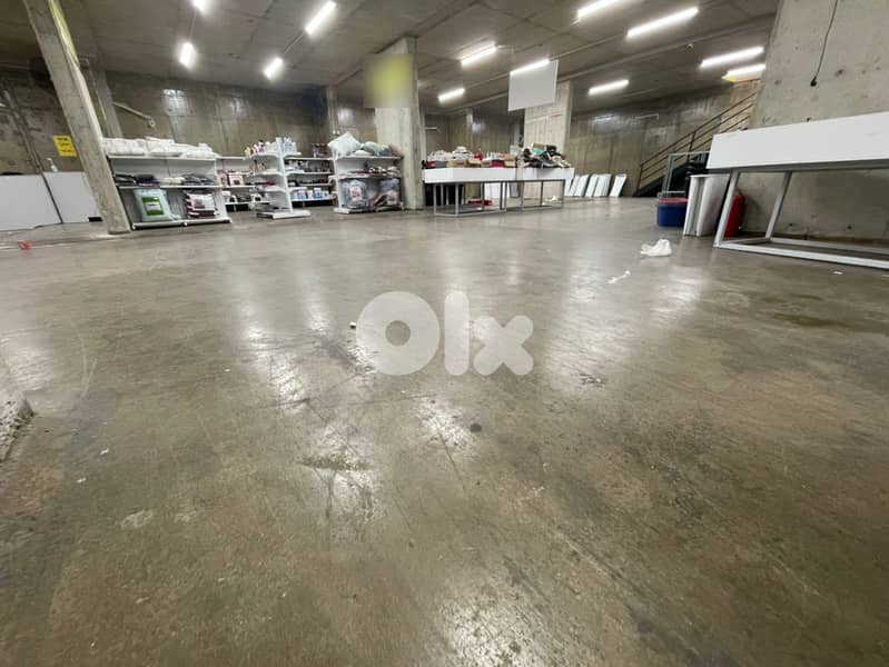 SPACIOUS WAREHOUSE FOR RENT IN MANSOURIEH PRIME 500Sq, (MANR-294) 0