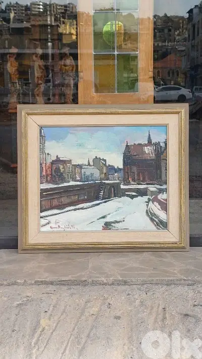 لوحة رسم زيتي اوروبية