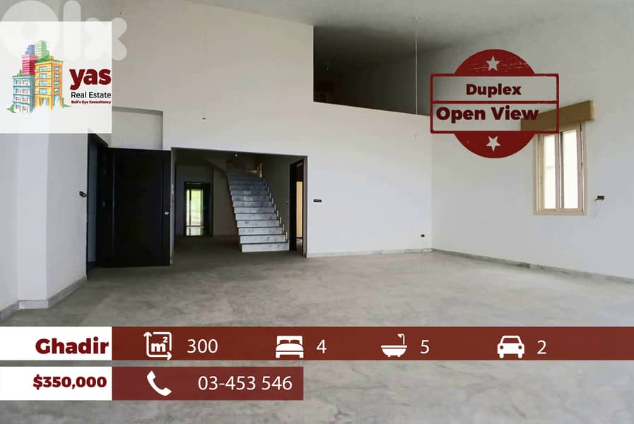 Ghadir 300m2 | Duplex | Open View | Brand New | Calm Area | IV/EH 0
