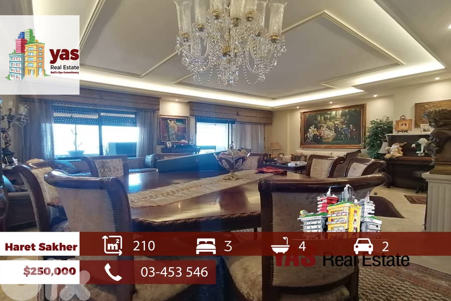 Haret Sakher 210m2 | Well Maintained | Decorated | Prime Location|IV/E 0