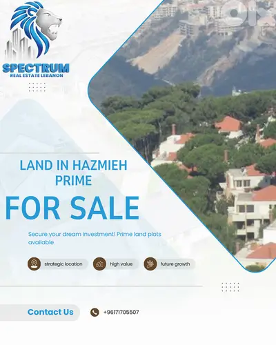 800$/SQ LAND IN HAZMIEH MAR TAKLA , ZONE 50/1.65, (HA-518)