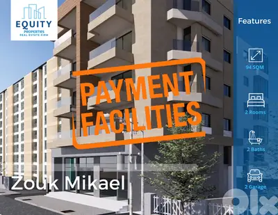 94 SQM Apartment For Sale In Zouk Mikael شقة للبيع #RK1826