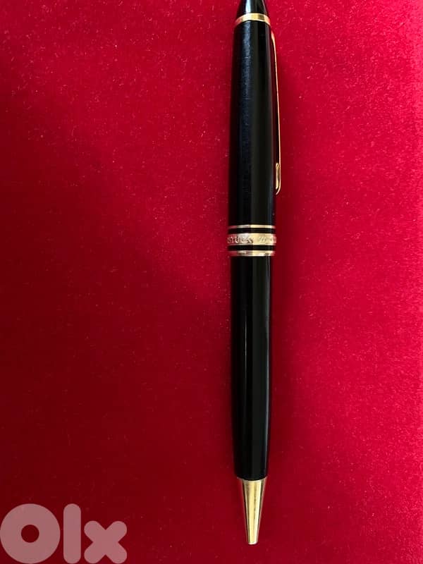 mont blanc luxury ballpoint pen 18 k gold plated 0