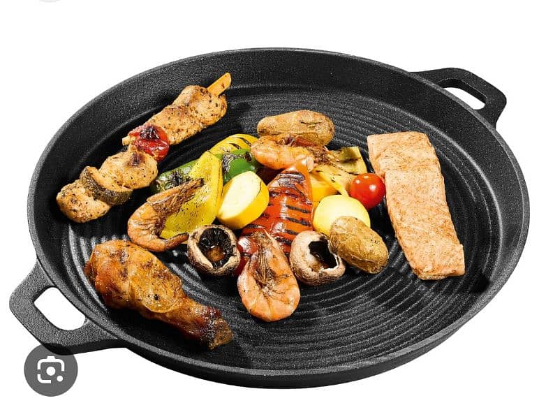 cast iron grill pan 41cm 0