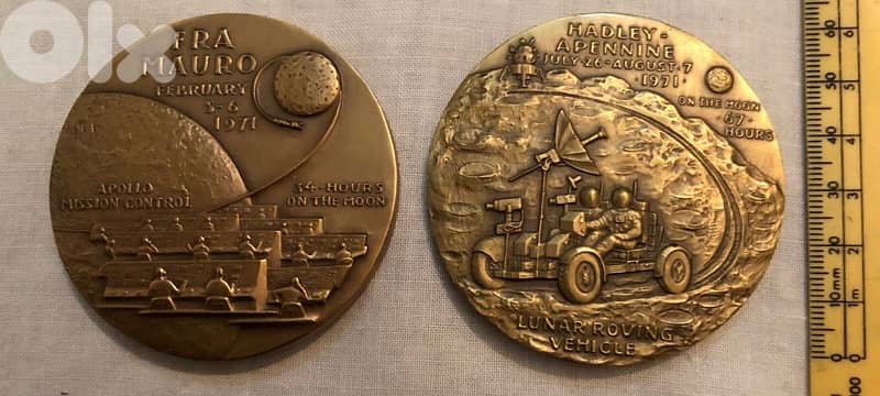5 Appolo medals 0