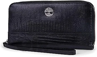 Timberland Women's Leather RFID Zip Around Wallet Clutch with Wristlet