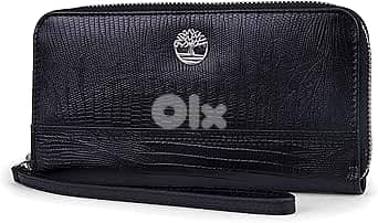 Timberland Women's Leather RFID Zip Around Wallet Clutch with Wristlet 0