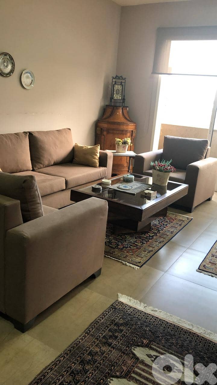 FULLY FURNISHED APARTMENT FOR RENT IN MANSOURIEH 3 BEDS, (MANR-143) 0
