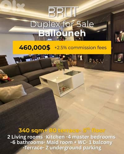 365 sqm Luxurious Duplex for sale in Ballouneh! open panoramic views 365 sqm Luxurious Duplex for sale in Ballouneh! open panoramic views