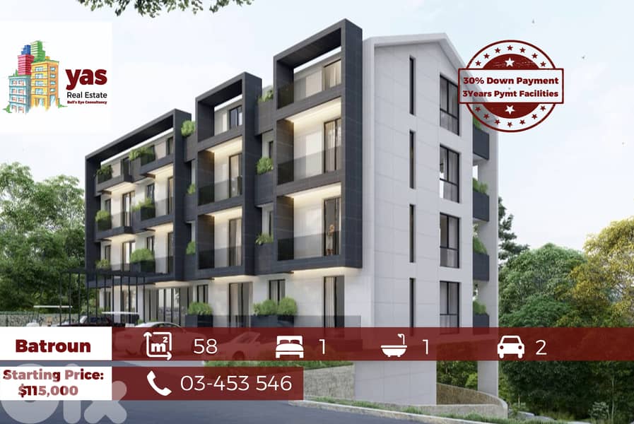 Batroun 58m2 | Under Construction Project | PAYMENT FACILITIES | OJH | 0