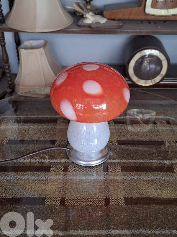 vintage italian mushroom shaped murano lamp 5