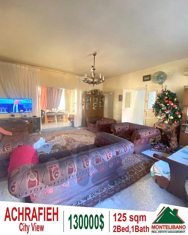 125 sqm Apartment For Sale in Achrafieh (أشرفية) With City View