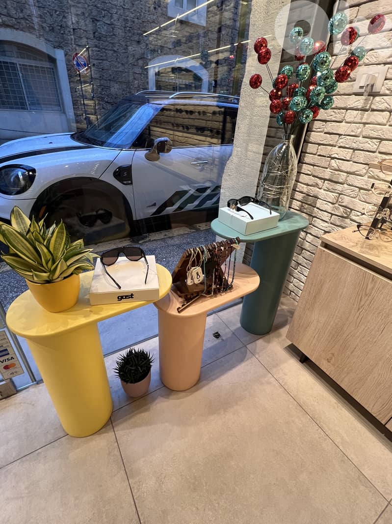 wood dispalys, cabinet , desk, shelves, tables  for shop 3