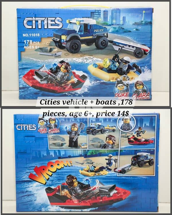 brand ( Cities)  brick block toys, new 1