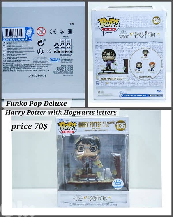 3 Harry potter deluxe Funko pop , ORIGINALS 2