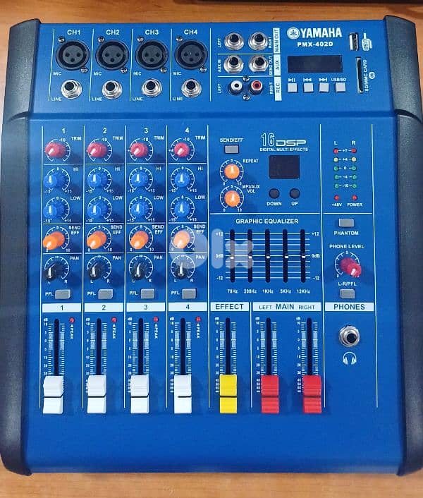 yamaha powered mixer 600w 0