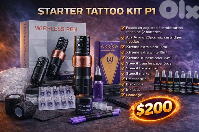 TATTOO STARTER KIT *P1* 0