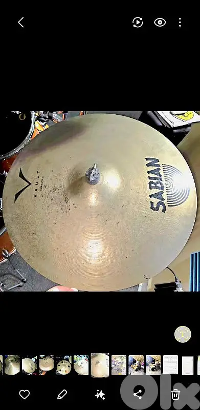 Drum Cymbal Sabian Vault V-Ride 20"