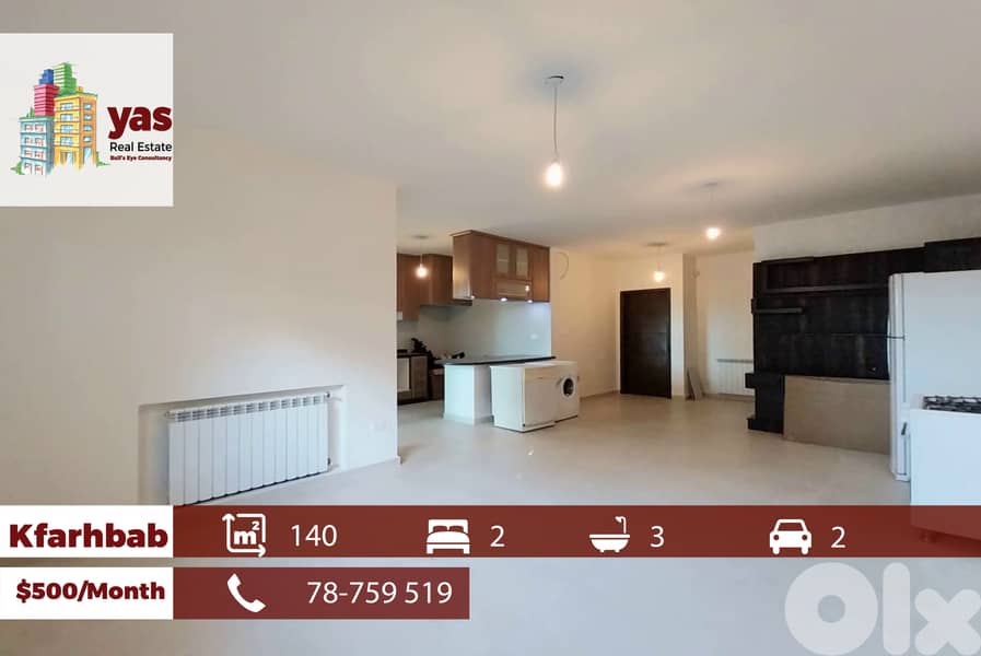 Kfarhbab 140m2 | Rent | Partial View | Luxury | Well maintained | IV | 0