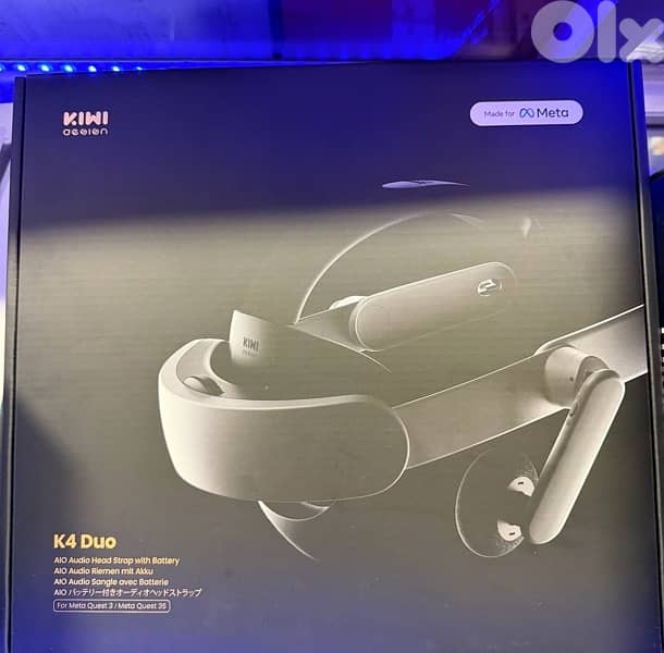 Kiwi Design K4 Duo Audio Head Strap with Battery For Meta Quest 3/3S 0
