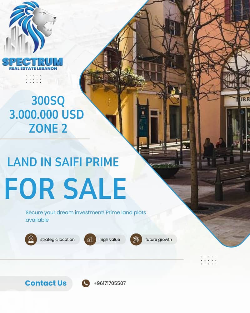 LAND FOR SALE IN SAIFI PRIME | ZONE 2 | AC-991 0