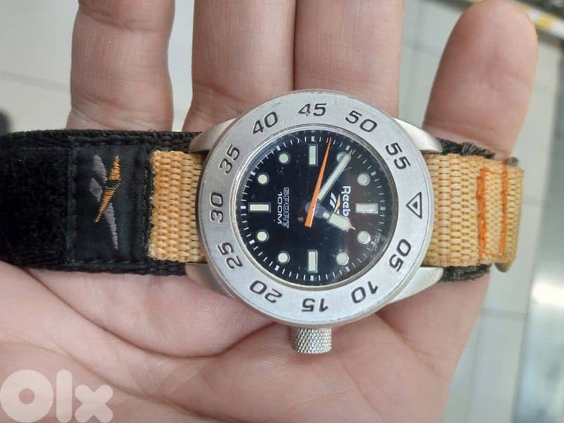 rare Vintage Reebok Sport 100M Japan Mov’t Watch Y1216 1